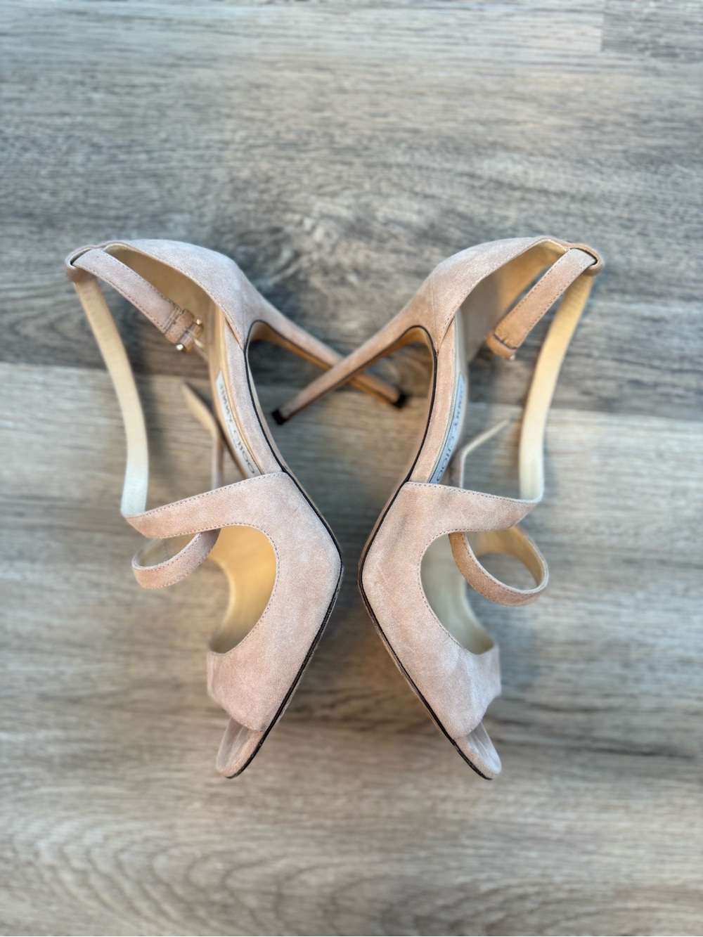 Suede Strappy Stiletto Sandals - Picture 3 of 7